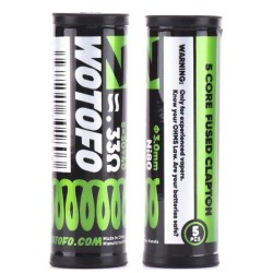 Wotofo Ni80 5 Core Fused Clapton 5*30+40ga 0.33ohm Prebuilt Coils