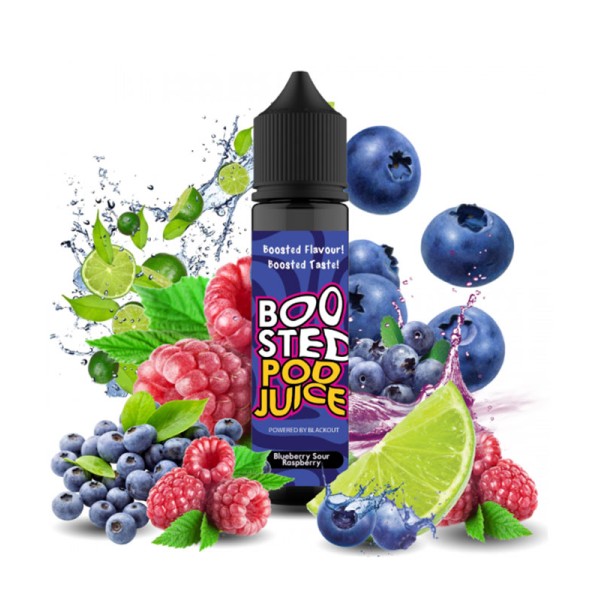Blackout Boosted Pod Flavor Shot Juice Blueberry Sour Raspberry 60ml - Χονδρική
