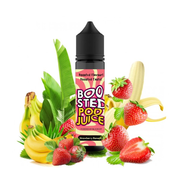Blackout Boosted Pod Flavor Shot Juice Strawberry Banana 60ml - Χονδρική