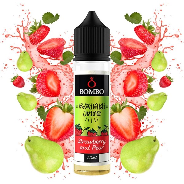 Bombo Wailani Juice Strawberry Pear Flavor Shot 60ml - Χονδρική