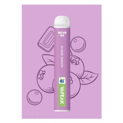 Vapeak Mesh 08 Blueberry Bubblegum 2500 Puff 0mg 2ml 