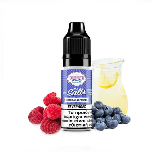 Dinner Lady Nic Salt Razz Blue Lemonade 10mg 10ml - Χονδρική